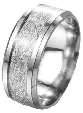 雾凇纹钛钢戒指男ins个性潮流时尚单身男女生戒指情侣指环不褪色