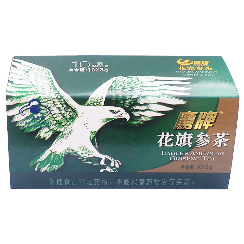 鹰牌花旗参茶3g*10包颗粒西洋参茶增加免疫力饮用方便 保正品