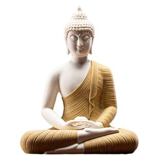 大号陶瓷释迦摩尼像如来阿弥陀佛泰佛家居客厅玄关装饰品灯饰摆件