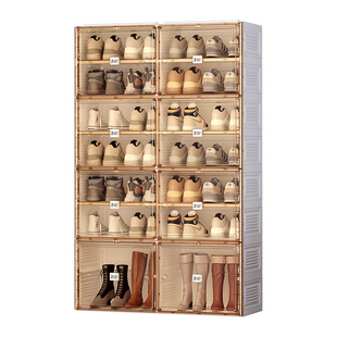 鞋柜家用门口大容量简约现代短靴柜阳台收纳置物门外储物柜鞋架