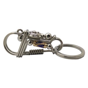 龙头304不锈钢小鸟钥匙扣纯手工制作手工汽车钥匙扣男个性创意diy