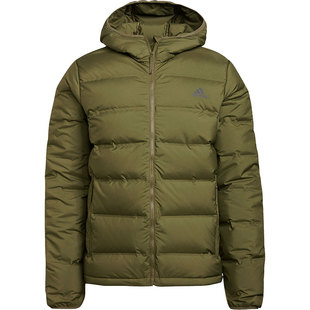Adidas/阿迪达斯正品男子户外连帽反光运动保暖羽绒服 GU3954