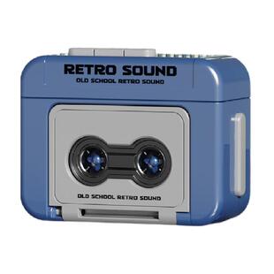 复古卡带录音机礼物钥匙扣迷你可播放音乐可录音趣味音乐盒摆挂件