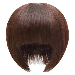 双递针全手织超薄中长发真人发丝女士假发可水洗递针款发套波波头