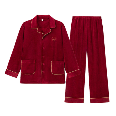 海岛绒本命年结婚新婚情侣睡衣