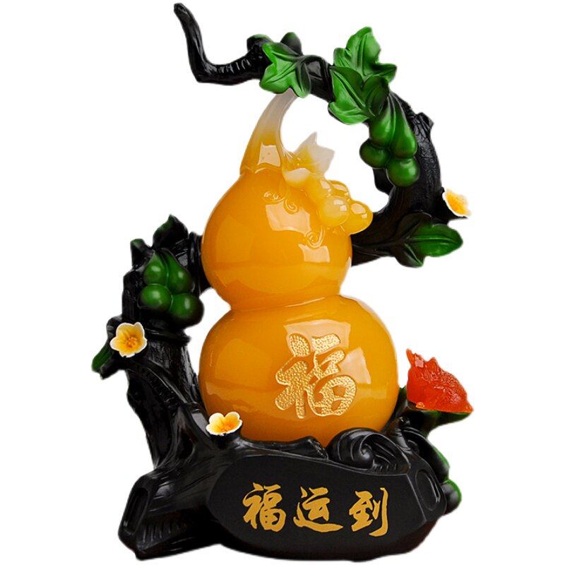 中式保平安招财葫芦玄关电视柜
