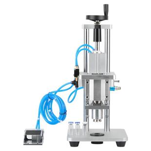 西林瓶压盖机纯气动安培瓶扎盖封口机铝塑盖口服液医药玻璃瓶扎盖机样品试剂瓶疫苗瓶封盖机轧盖机