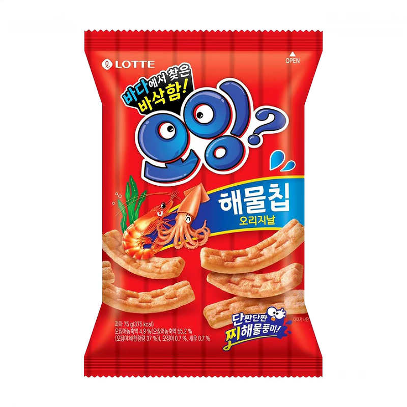 韩国进口韩国乐天鲜虾膨化食品