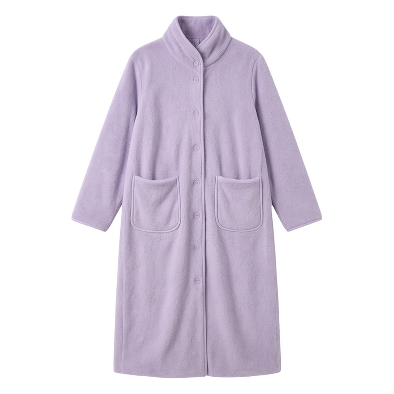 珊瑚绒睡袍女加绒加厚保暖家居服