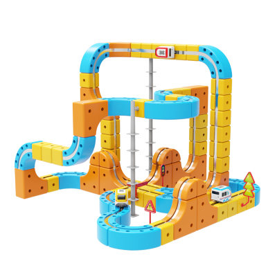 百变磁力轨道儿童益智玩具车积木反重力小火车diy5礼物男孩3到6岁