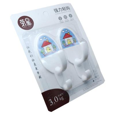 白色粘钩荣星塑料胶粘无痕粘挂钩