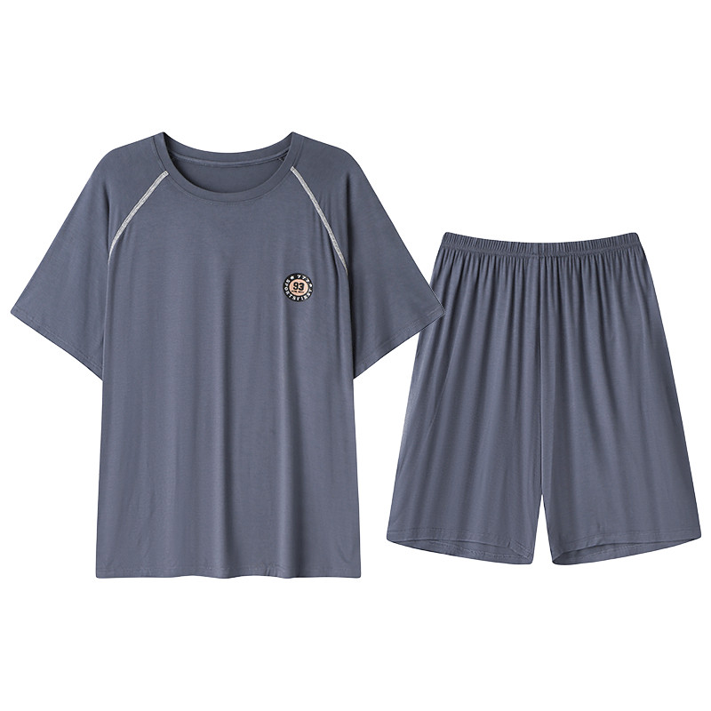 夏季莫代尔家居服冰丝加肥加大码
