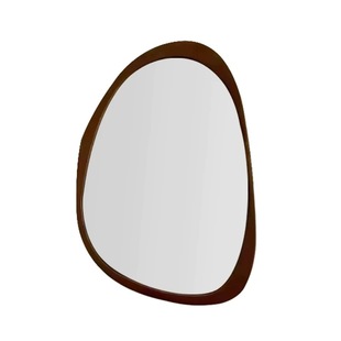 法式异形浴室镜中古风卫生间梳妆镜家用壁挂墙装饰镜智能LED镜子