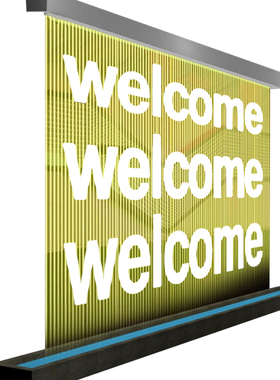 装饰水幕帘室外景观摆件屏风隔断