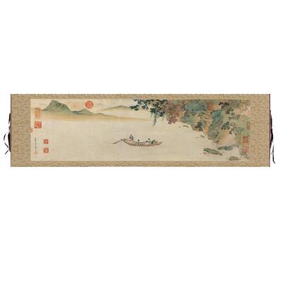 山水名画真迹卷轴挂画字画装饰