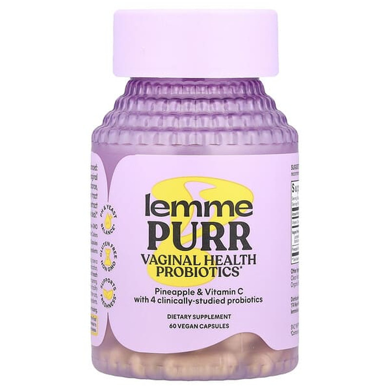 Lemme,Purr，女性私密部位健康支持益生菌，60 粒全素胶囊