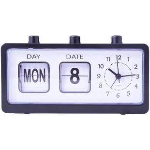 数字翻页时钟桌面ins机械电子钟表摆件台式闹钟学生用创意日历钟