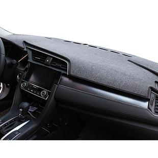 汽车仪表台避光垫亚麻纹防滑仪表盘内饰改装中控垫遮阳遮光防晒垫