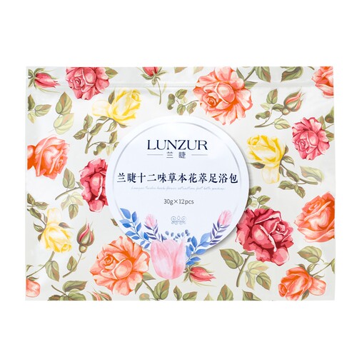 泡脚新体验！花香生姜驱寒 兰睫十二味草本花萃足浴包