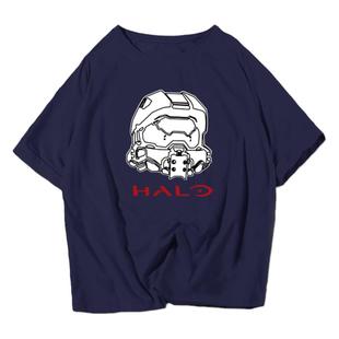 xbox one单机游戏光环无限士官长周边短袖t恤衫男女半袖衣服体恤
