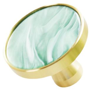 ZPK北欧轻奢铜拉手橱柜衣柜门家具抽屉大理石纹贝壳纹金色小把手