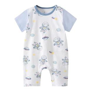 贝肽斯婴儿睡袋春夏季薄款2025新款睡袍儿童七分袖睡衣女宝宝睡裙