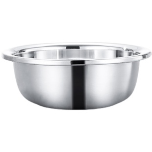 加厚不锈钢铁盆子大号特大可用商用食品厂专用洗菜盆和面盆洗澡盆