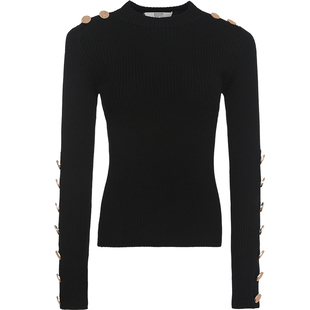 【羊毛】Ruco Line如卡莱 绵羊毛纯色针织毛衫毛衣女打底衫