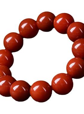南红玛瑙天然川料佛珠手链正品