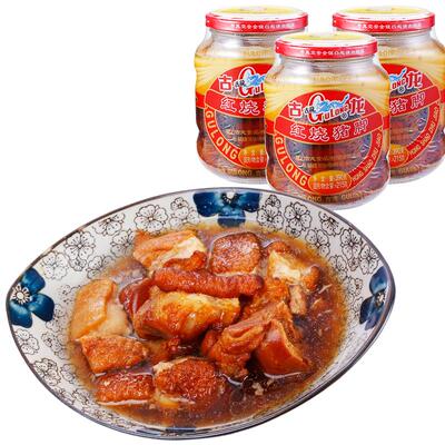 古龙红烧猪脚下酒饭菜罐头即食