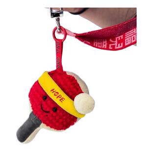 乒乓球玩偶具书包包挂件饰品运动孙颖莎王楚钦毛绒情侣钥匙扣一对