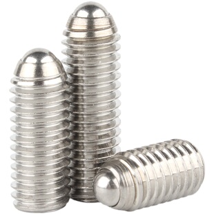 304不锈钢波珠螺丝钢珠紧定弹簧球头弹珠柱塞滚珠定位珠M3M4M5M16