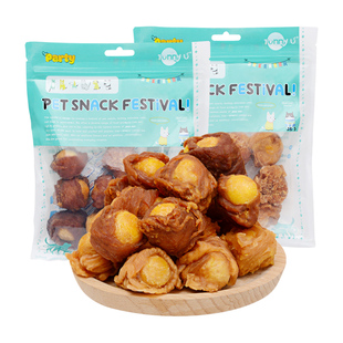 宠物零食冻干蛋黄缠绕鸭肉狗零食鸡肉纯肉蛋黄0添加绕蛋黄鸡鸭肉