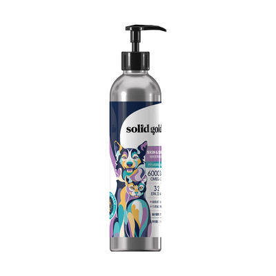 【自营】素力高宠物专用鱼油美毛护肤防掉毛99%高纯度鱼油225ml