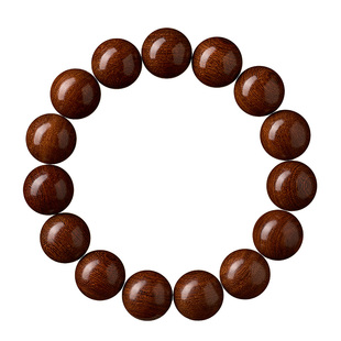 庆祥泰天然金丝檀木手串真品男士檀香佛珠盘玩念珠文玩金丝楠手链