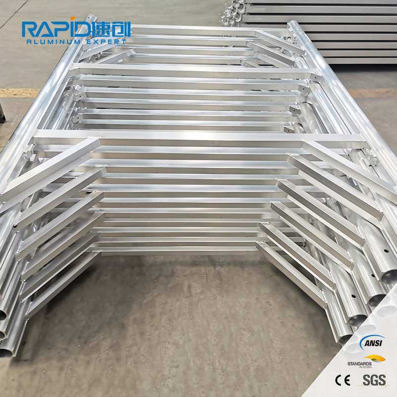 铝门架全铝支撑工地门式梯型脚手架加厚建筑装修折叠活动架批发