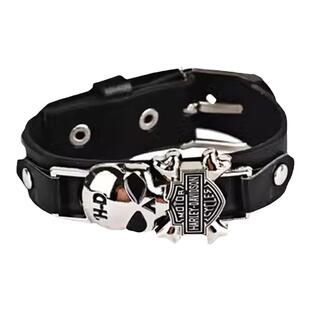 灵魂对撞手链男士情侣学生个性百搭潮流美式复古酷骷髅十字架手绳