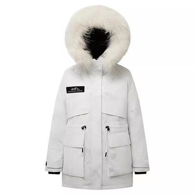 波司登极寒鹅绒女收腰显瘦派克服