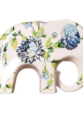 乔迁送礼手绘客厅大象嘉都陶瓷