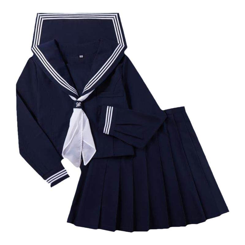 正统jk制服基础款套装绀三本学院风校供水手中间服春夏新款长短袖