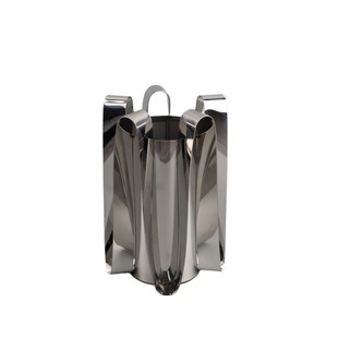 现代简约金属银色不锈钢花瓶样板间家居客厅茶几桌面插花饰品摆件