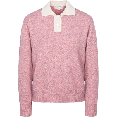 休闲翻领beanpole针织衫