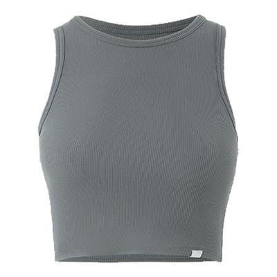 针织运动工字吊带背心带胸垫