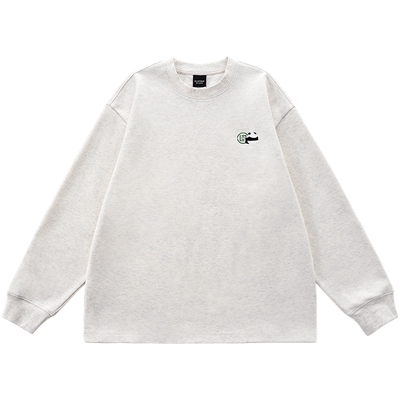 【CLOTTEE by CLOT】小熊猫背影刺绣长袖T恤  微磨毛亲肤男女同款