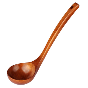 木勺汤勺家用大号盛汤喝汤舀粥稀饭木质勺专用日韩厨房长柄大勺子