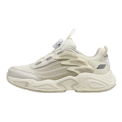 Skechers斯凯奇2026夏女童旋钮运动休闲鞋复古厚底老爹鞋 303972L