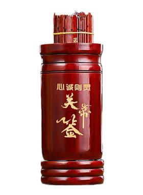 竹签筒关帝签家用定制抽签筒摆件