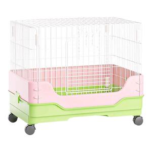 新款卡诺兔笼防喷尿易清理豪华抽屉兔子专用兔笼荷兰猪豚鼠笼