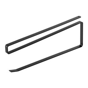 日式橱柜悬挂卷纸架免打孔厨房柜子下挂纸巾架置物架保鲜膜收纳架