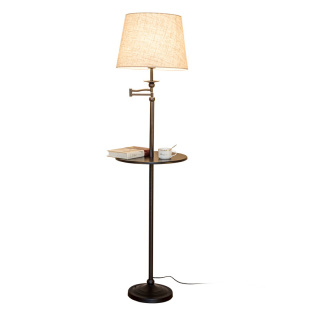 沙发边几落地灯客厅卧室床头氛围感简约美式复古中古带茶几桌台灯